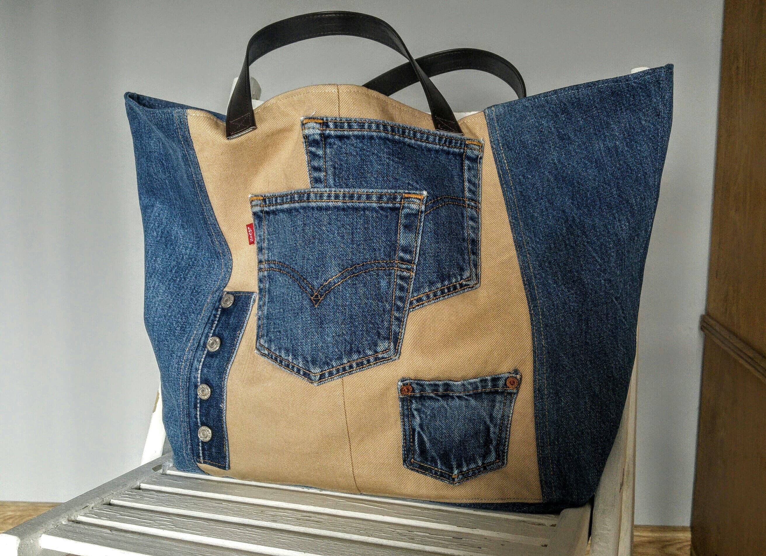 Recycled Denim Tote Bag